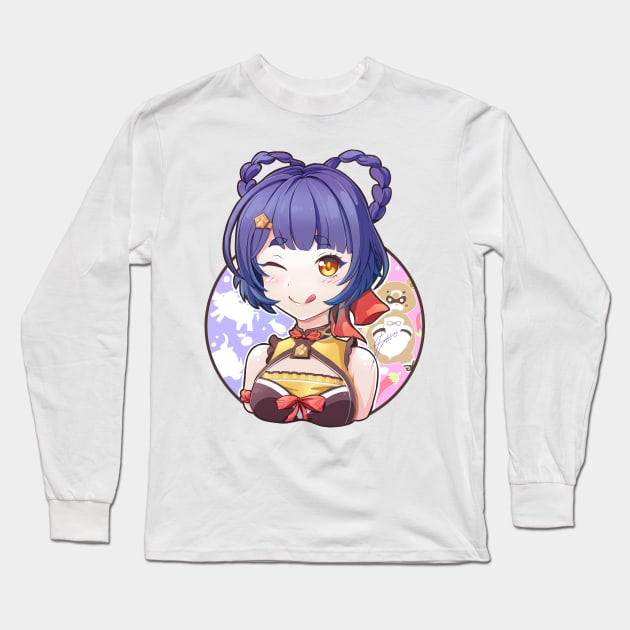 mmorpg cute chef girl Long Sleeve T-Shirt by KawaiiDreamyPixie